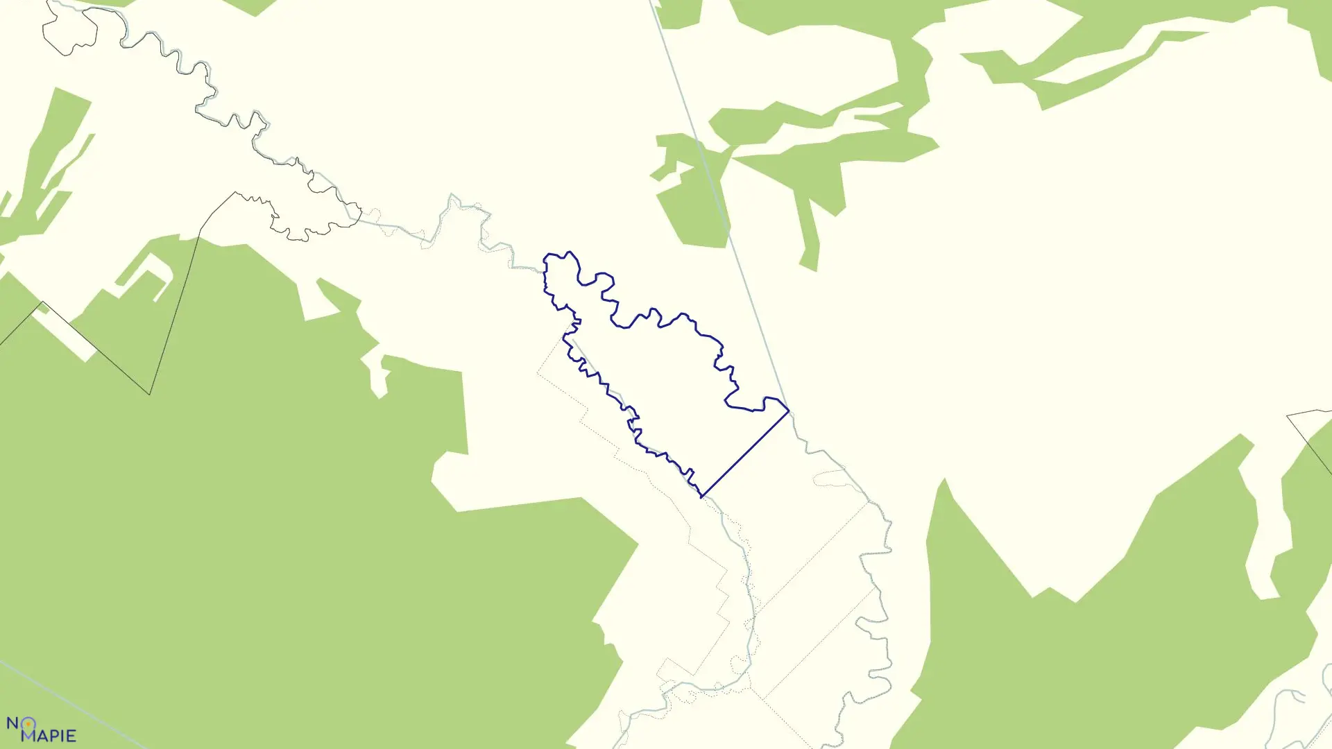 Mapa obrębu WÓLKA P-BOBRÓWKA I w gminie Goniądz