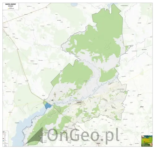 Mapa gminy Goniądz